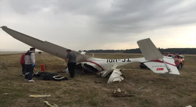 Bursa’da eğitim uçağının düşmesi sonucu iki pilot öldü