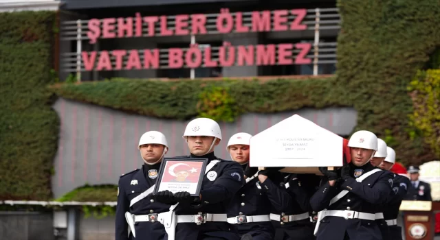 İstanbul’da şehit olan polis memuru için cenaze töreni düzenlendi