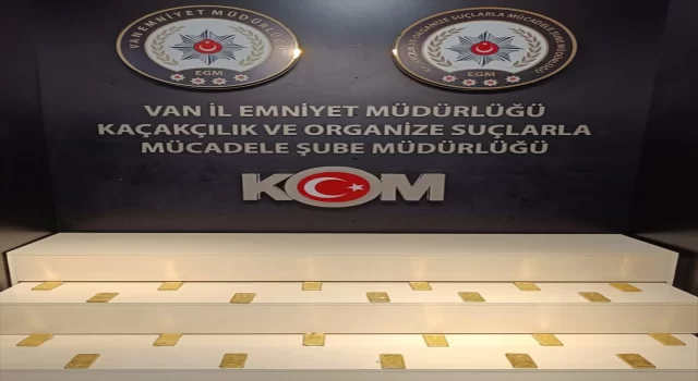 Van’da 22 kilogram külçe altın ele geçirildi