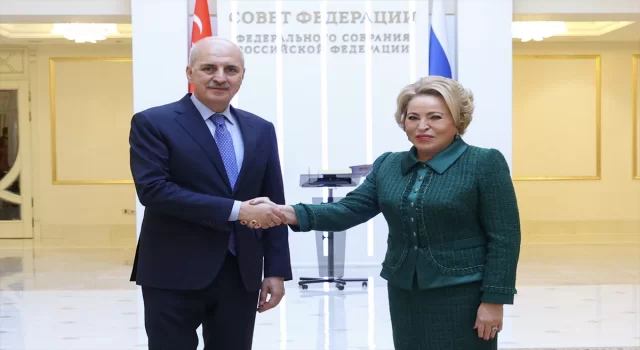 TBMM Başkanı Kurtulmuş, Rusya Federasyon Konseyi Başkanı Matviyenko ile görüştü: