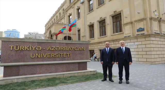 YÖK Başkanı Özvar TürkiyeAzerbaycan Üniversitesini ziyaretinde konuştu: