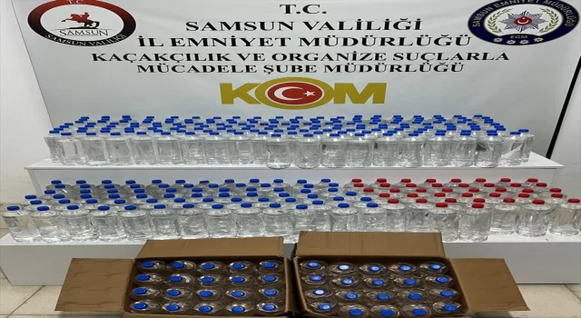 Samsun’da 320 litre etil alkol ele geçirildi