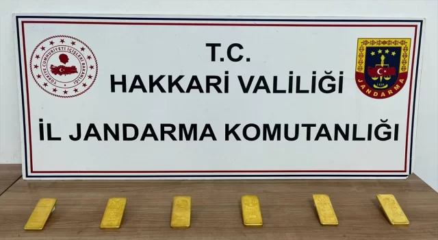 Hakkari’de gümrük kaçağı 6 kilogram külçe altın ele geçirildi