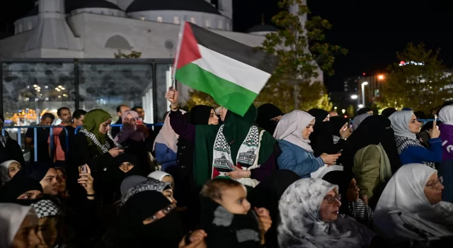 İsrail’in Gazze’ye yönelik saldırıları İstanbul’da protesto edildi