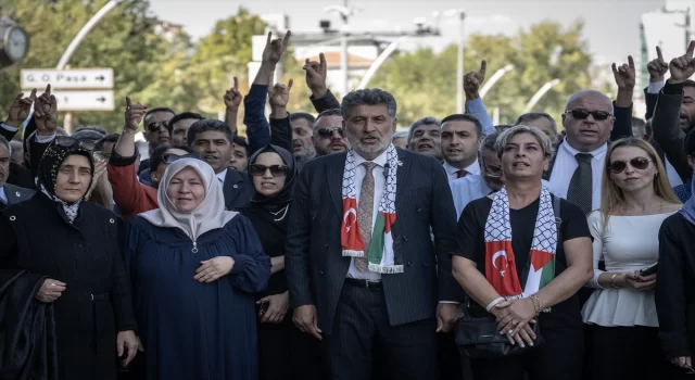 Milli Yol Partililer, İsrail’in saldırılarını protesto etti