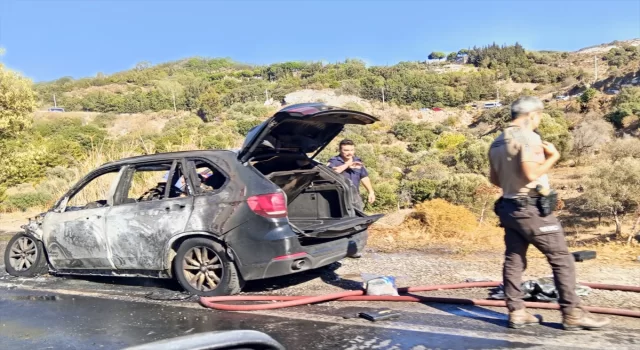 Bodrum’da seyir halindeki cipte çıkan yangın söndürüldü