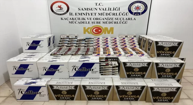 Samsun’da 350 bin makaron ele geçirildi