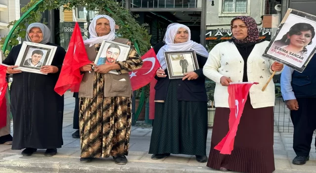 Vanlı aileler DEM Parti binası önündeki ”evlat nöbeti”ni sürdürdü