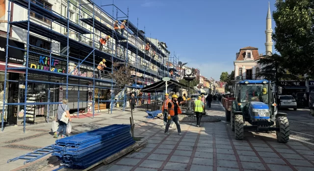 Edirne’nin merkez caddesinde sokak sağlıklaştırma projesi başlatıldı