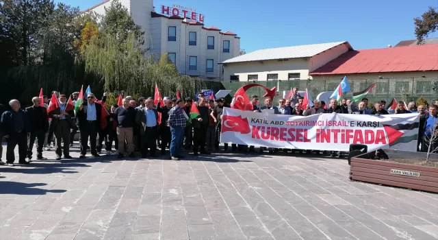 Erzurum, Kars, Iğdır, Erzincan ve Ardahan’da İsrail’in Filistin’e yönelik saldırıları protesto edildi