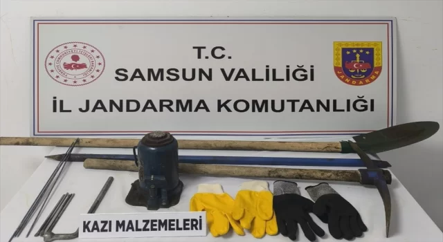 Samsun’da kaçak kazı yapan 2 kişi suçüstü yakalandı