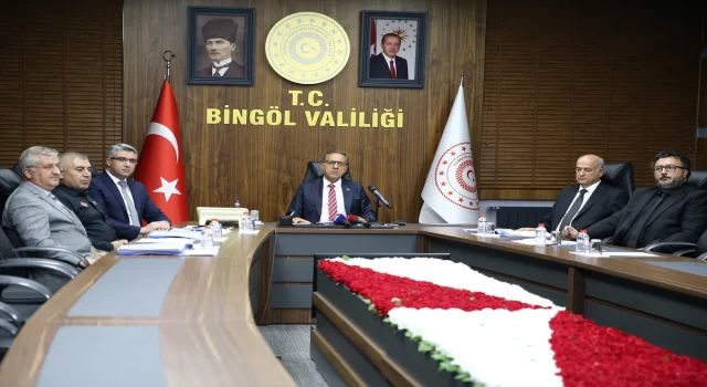 Bingöl’de ”İl Afet Risk Azaltma Planı Toplantısı” düzenlendi