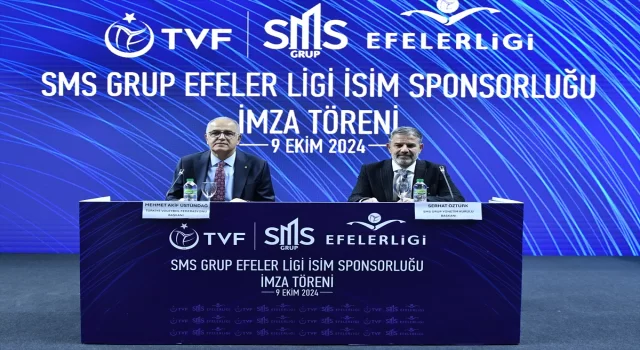 Voleybolda Efeler Ligi’nin isim sponsoru SMS Grup oldu