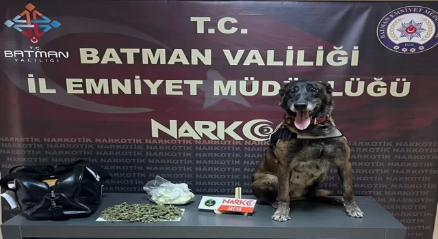 Batman’da yolcu otobüsünün bagajında uyuşturucu ele geçirildi