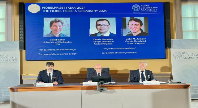 2024 Nobel Kimya Ödülü’nü David Baker, Demis Hassabis ve John Jumper kazandı