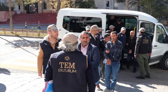 Erzurum merkezli operasyonda ”68 Ekim olayları”na karıştığı iddiasıyla 25 şüpheli yakalandı