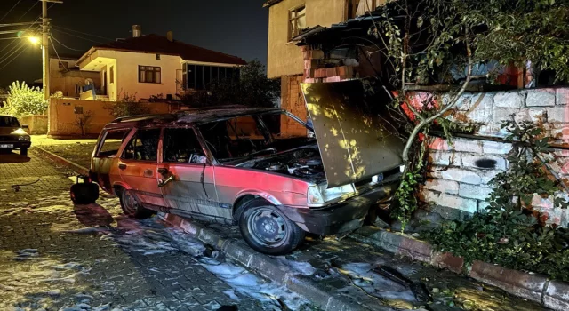 Kırıkkale’de seyir halindeki otomobilde çıkan yangında sürücü ağır yaralandı