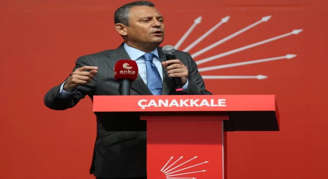 CHP Genel Başkanı Özel, Çanakkale’de ”halk buluşması”nda konuştu: