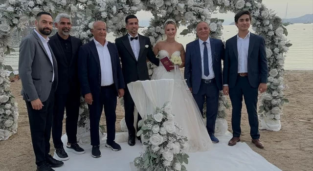 Bodrum FK’li Samet Yalçın dünyaevine girdi