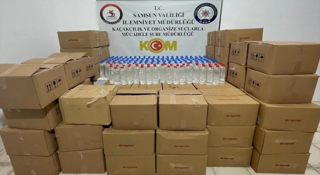 Samsun’da 1200 litre etil alkol ele geçirildi