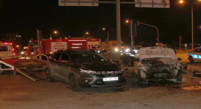 Samsun’da zincirleme trafik kazasında 4 kişi yaralandı