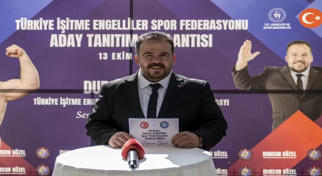 Dursun Gözel, Türkiye İşitme Engelliler Spor Federasyonu başkanlığına adaylığını koydu