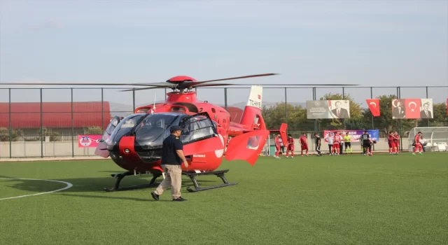 İzmir’deki amatör futbol ligi maçına ”hava ambulansı” arası