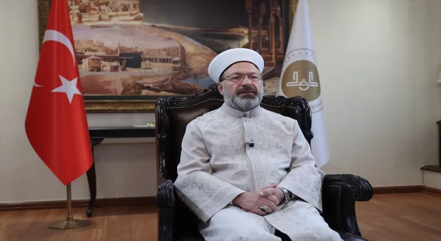 Diyanet İşleri Başkanı Erbaş, ”İslam Barış ve İyilik Dinidir” konferansına video mesajla katıldı: