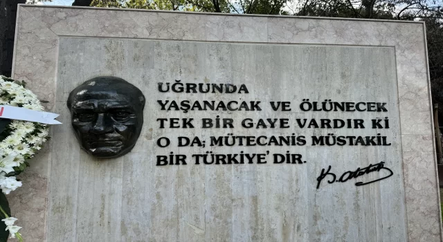 Sarıyer’de onarılan ”Atatürk Maskı ve Kaidesi” törenle açıldı