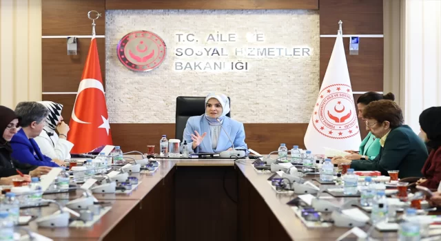 Aile ve Sosyal Hizmetler Bakanı Göktaş, kadın odaklı çalışmalar yürüten STK temsilcileriyle buluştu