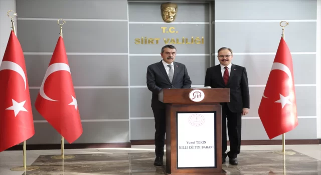 Milli Eğitim Bakanı Tekin, Siirt’te ziyaretlerde bulundu: 