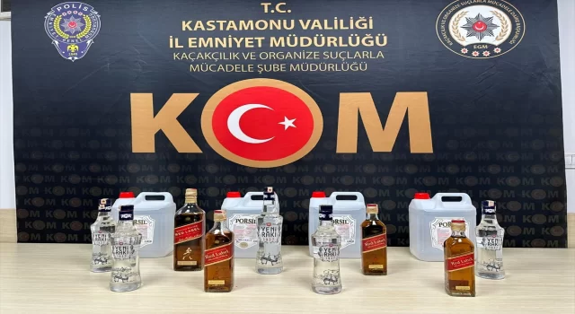 Kastamonu’da düzenlenen kaçak içki ve tütün operasyonlarında 2 kişi gözaltına alındı