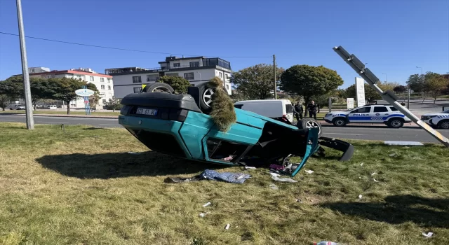 Kayseri’de tırla çarpışan otomobildeki 4 kişi yaralandı