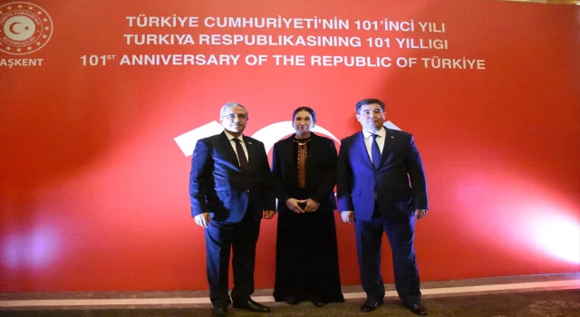 Özbekistan’da Türkiye Cumhuriyeti’nin 101. yılı dolayısıyla resepsiyon düzenlendi