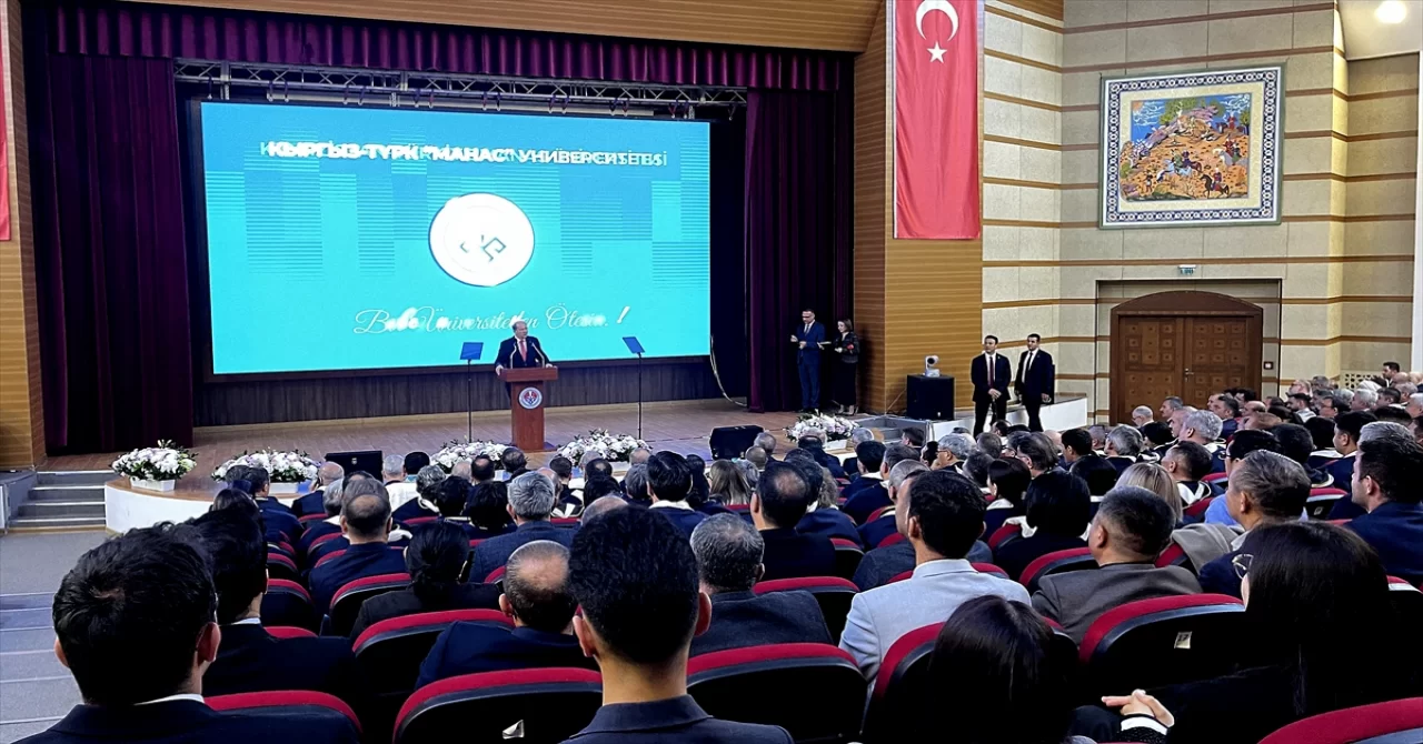 KKTC Cumhurbaşkanı Tatar, KırgızistanTürkiye Manas Üniversitesi’ni ziyaretinde konuştu: