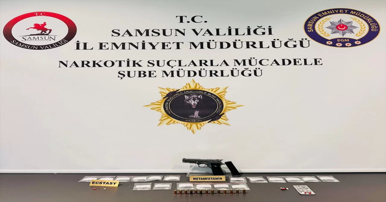 Samsun’da uyuşturucu ve silah ticareti yaptığı iddia edilen kişi yakalandı