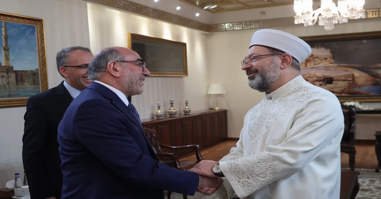 Diyanet İşleri Başkanı Erbaş, AfroAmerikan Müslüman Dini Liderler heyetini kabul etti