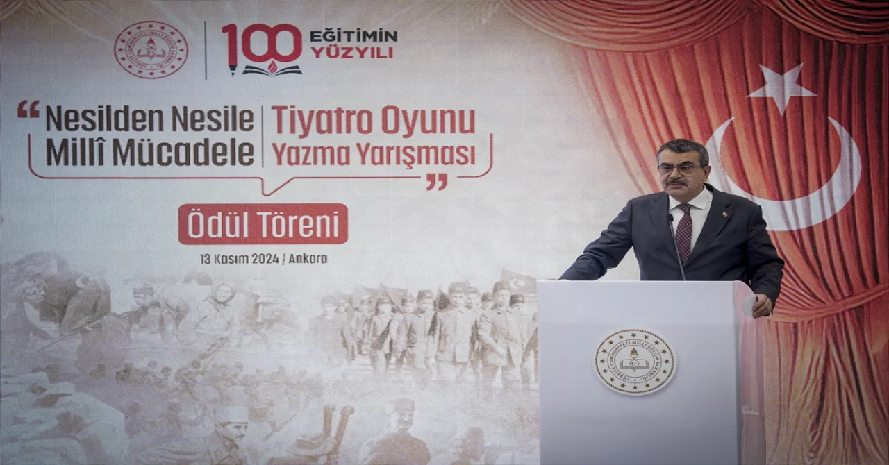 Bakan Tekin ”Nesilden Nesile Milli Mücadele Tiyatro Oyunu Yazma Yarışması Ödül Töreni”nde konuştu: