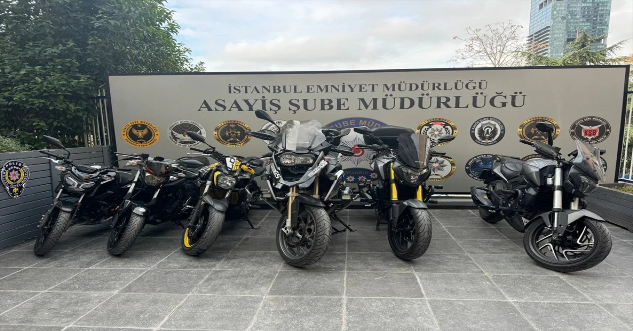 İstanbul’da 9 ayrı ilçeden motosiklet çalan 5 şüpheli tutuklandı