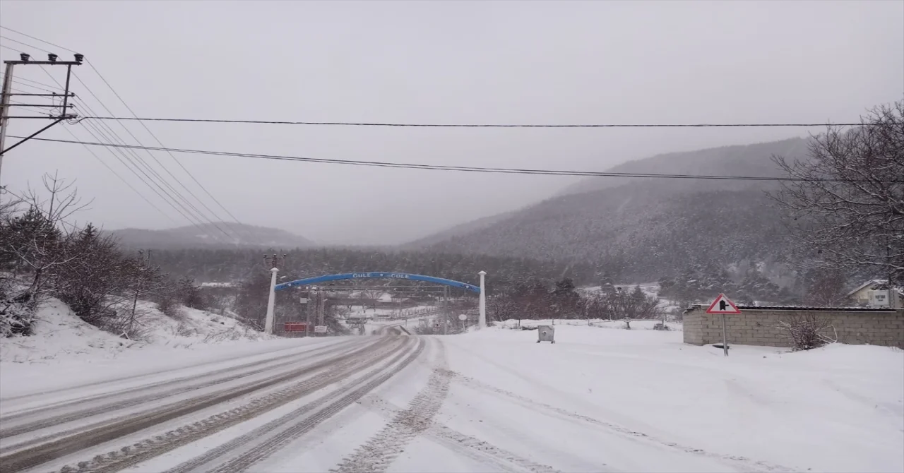 Ardahan’da iki kara yolu tipi sebebiyle tırlara kapatıldı