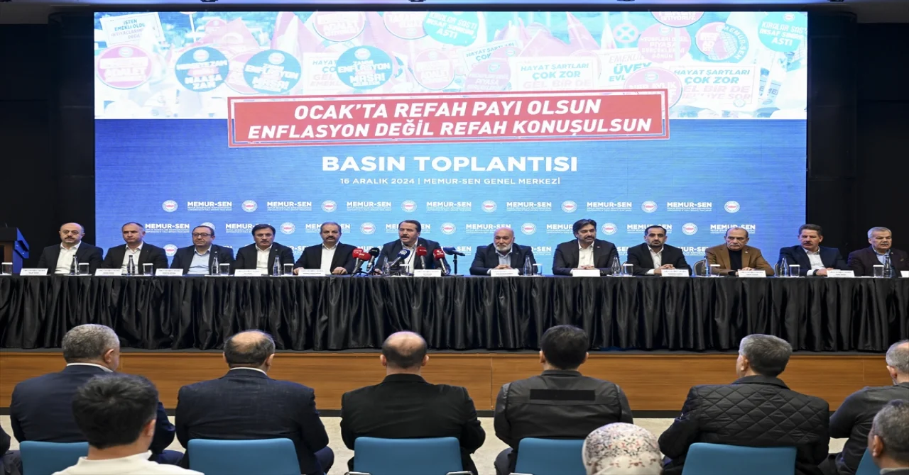 MemurSen Genel Başkanı Yalçın, basın toplantısı düzenledi: