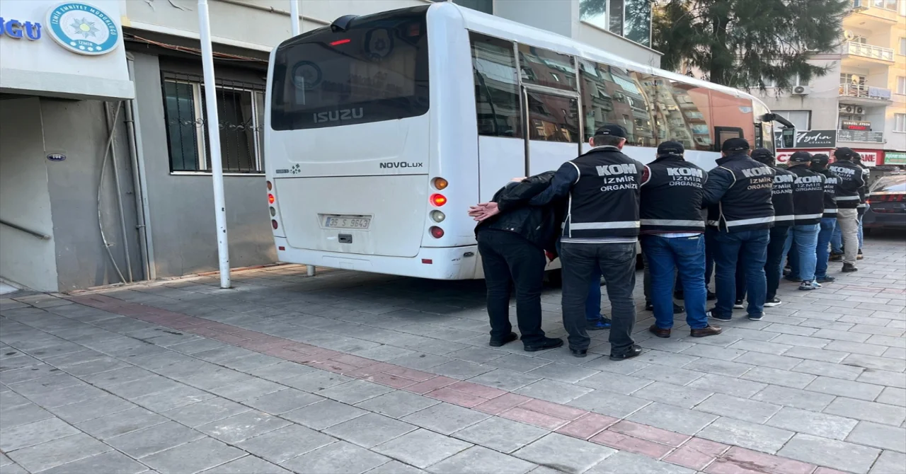 İzmir’de suç örgütü operasyonunda 7 şüpheli tutuklandı