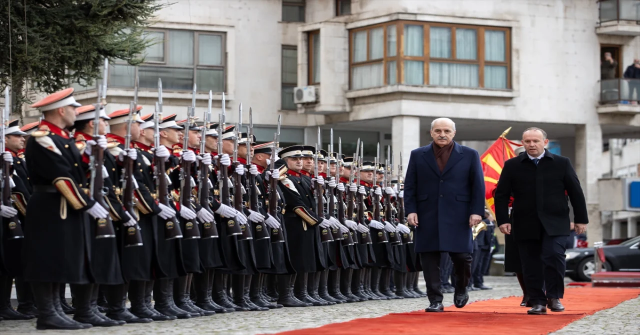 TBMM Başkanı Kurtulmuş, Kuzey Makedonya Meclis Başkanı Gaşi ile ortak basın toplantısı düzenledi: