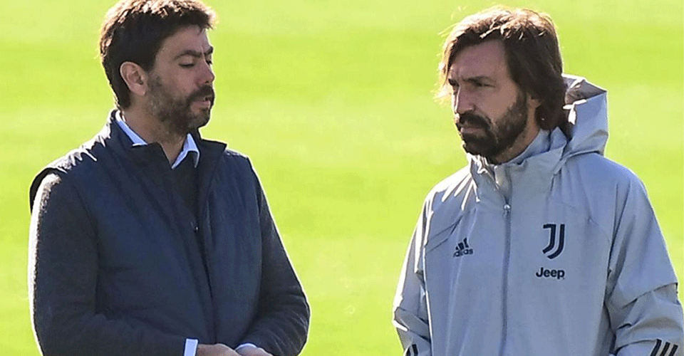 Juventus başkanı Agnelli ile teknik direktör Pirlo kavga etti