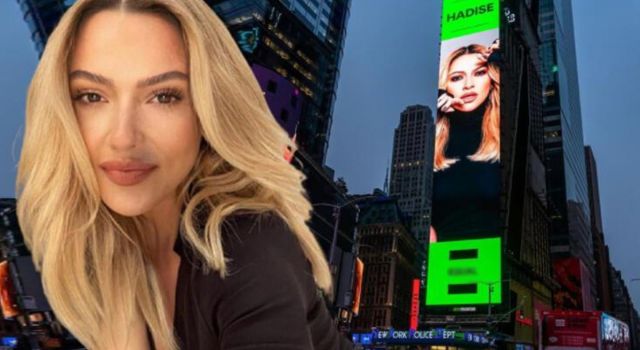 Hadise, New York Times Square Meydanında!