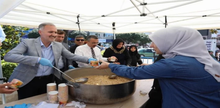 Bursa İnegöl’de kazanlar ’bereket’ için kaynadı