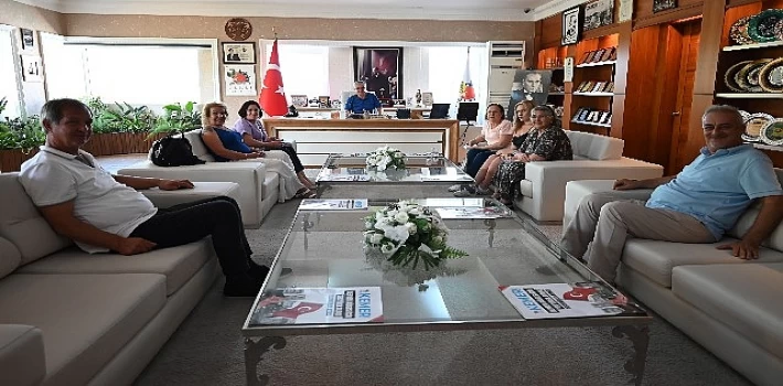 CHP Kemer Kadın Kollarından Başkan Topaloğlu’na ziyaret