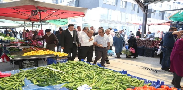 Kayseri Talas Anayurt Pazar Yeri’ne protokolden ziyaret