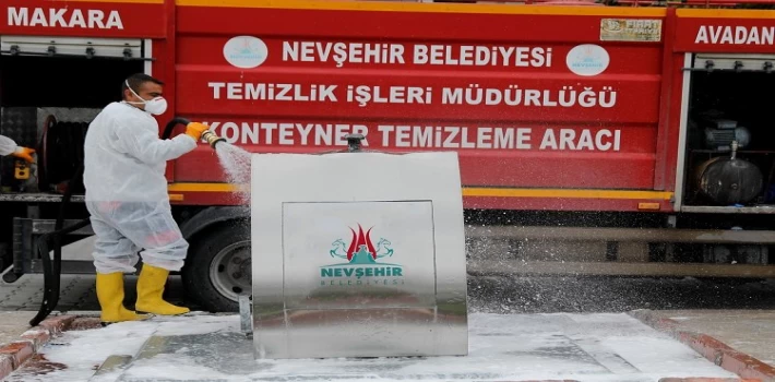 Nevşehir Belediyesi’nden dezenfeksiyon çalışması