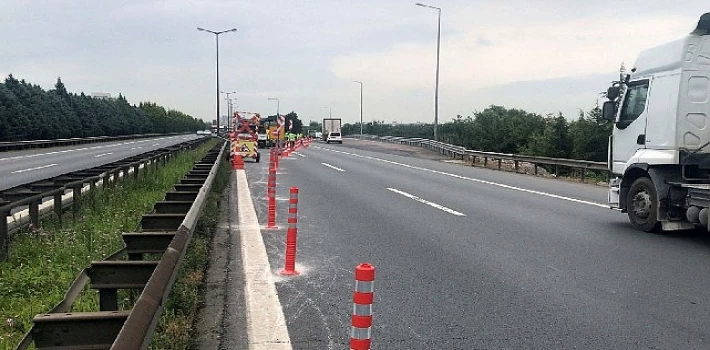 Stadyum yolu için TEM’de çalışmalar başladı